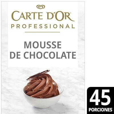 Mousse Chocolate Carte d'Or Sin Gluten 45 raciones - Mousse de Chocolate Carte d’Or es elegido número 1 por Chefs en España el mejor Mejor mousse de chocolate del mercado*